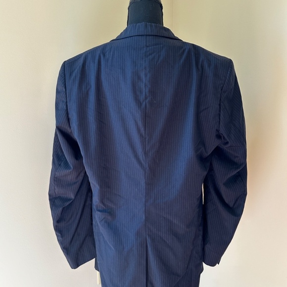 **JOS A. BANK* Black Striped Long Sleeve Blazer Suit Jacket - Picture 4 of 8